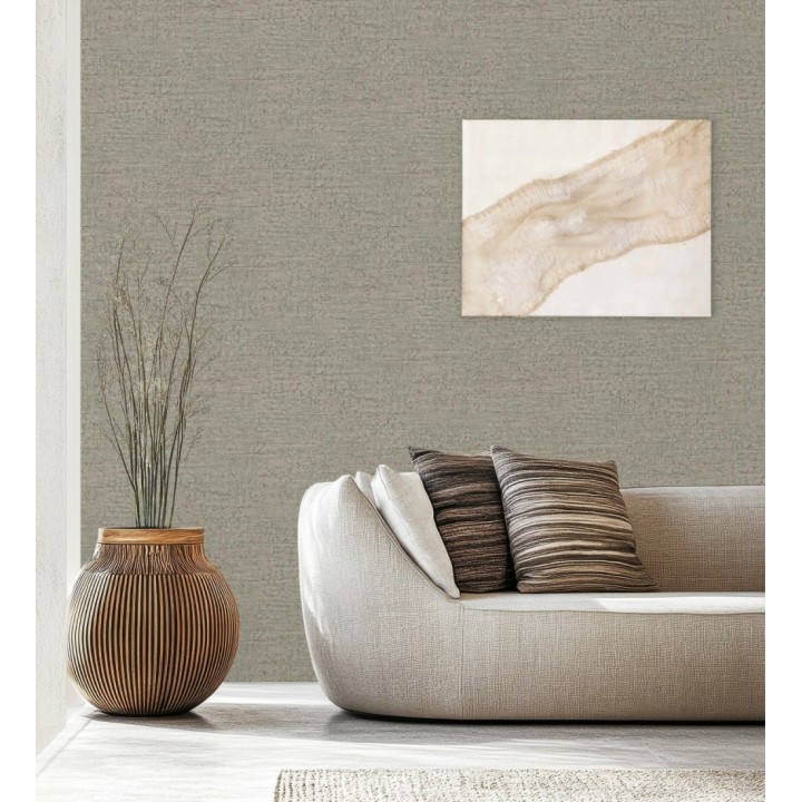 Papel pintado con textura de piedra natural en tonos visón - Onyx Mineral 683605