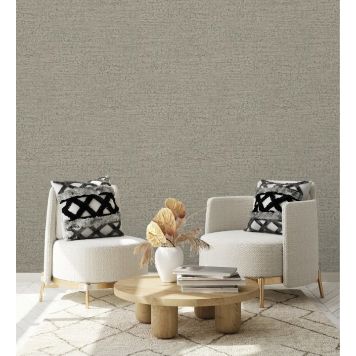 Papel pintado con textura de piedra natural en tonos visón - Onyx Mineral 683605