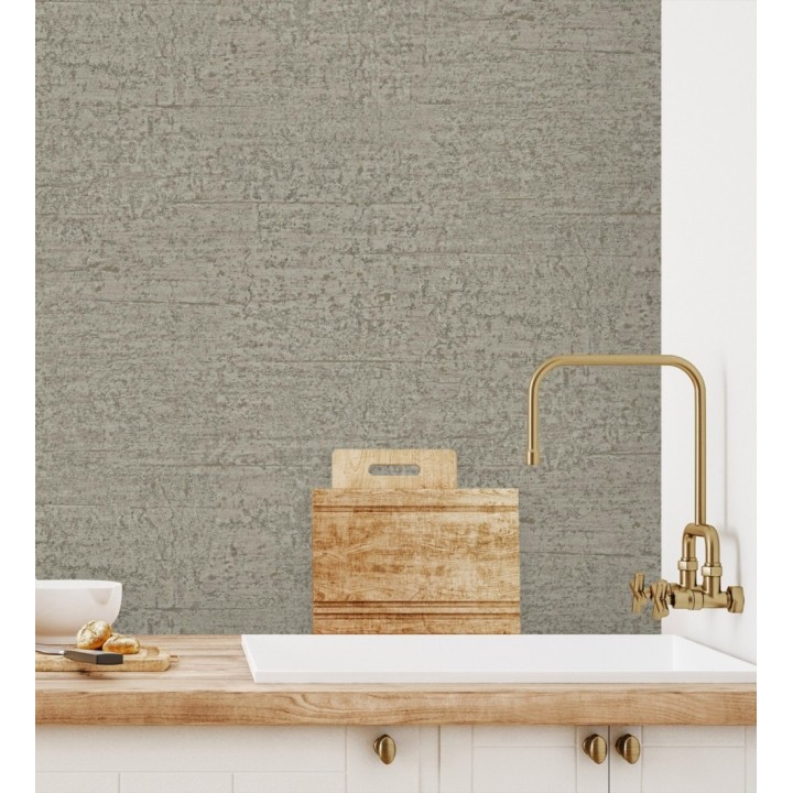 Papel pintado con textura de piedra natural en tonos visón - Onyx Mineral 683605