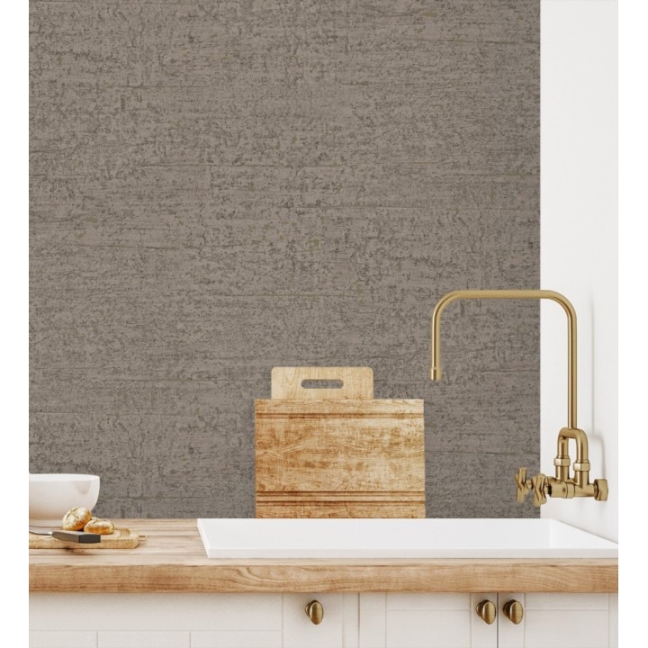 Papel pintado con textura de piedra natural en tonos marrones - Onyx Mineral 683606