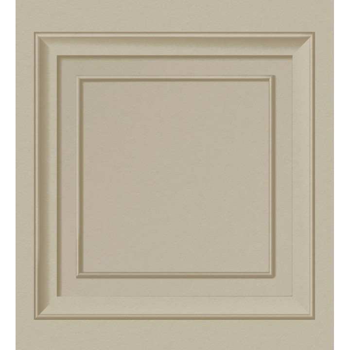 Papel pintado friso cuarterones de madera beige tostado - Everton 683619