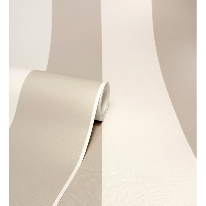 Papel pintado rayas beige y crema - Avalon Stripe 683621