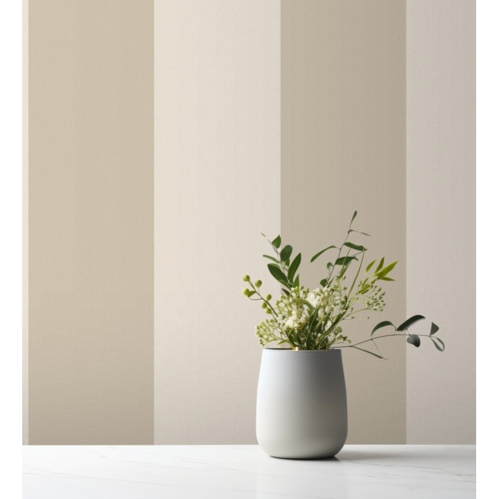 Papel pintado rayas beige y crema - Avalon Stripe 683621
