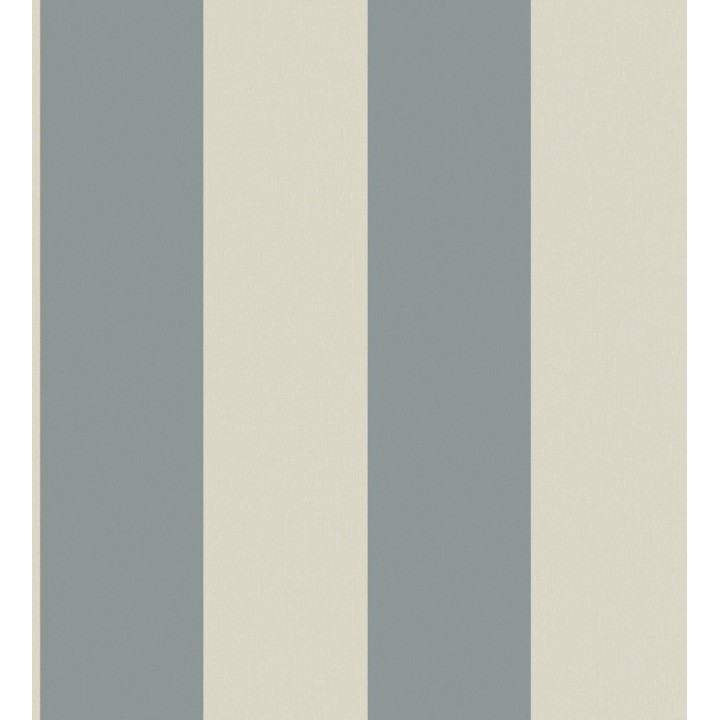 Papel pintado rayas azul y blanco roto - Avalon Stripe 683623