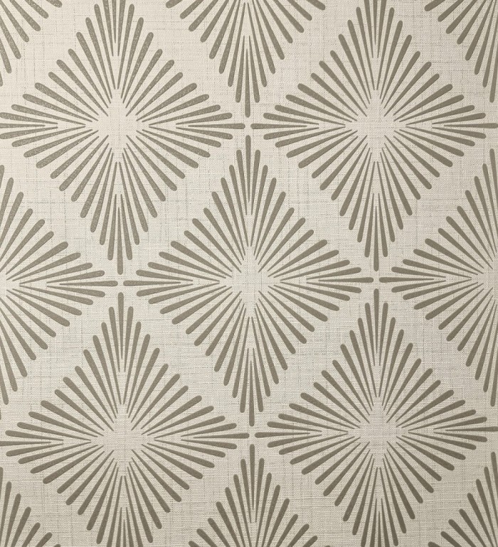 Papel pintado de rombos marrones estilo Art Déco - Polaris Diamond 683627