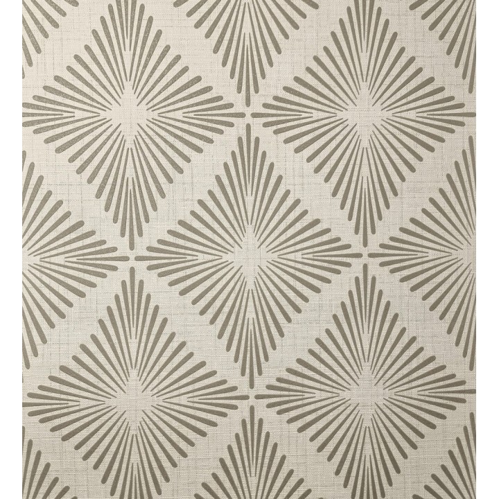 Papel pintado de rombos marrones estilo Art Déco - Polaris Diamond 683627