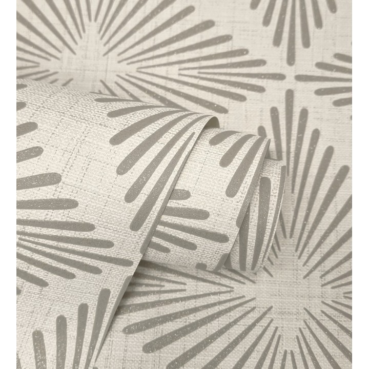 Papel pintado de rombos marrones estilo Art Déco - Polaris Diamond 683627