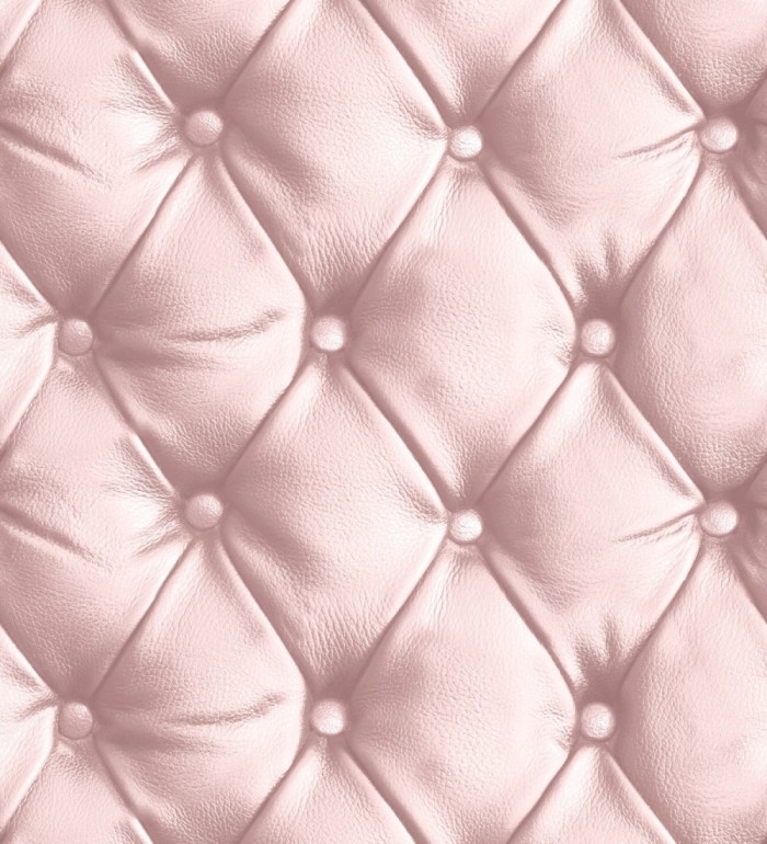 Papel pintado capitoné rosa - Chester Skin 126305