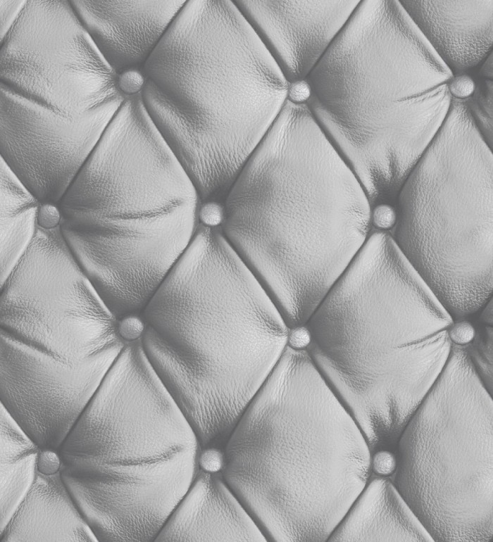 Papel pintado capitoné gris - Chester Skin 126306