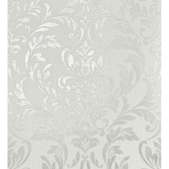Papel pintado damasco color plata en relieve - Verona Romantic 683634