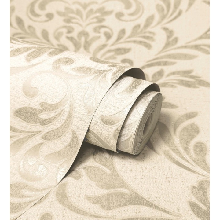 Papel pintado damasco color dorado en relieve - Verona Romantic 683636
