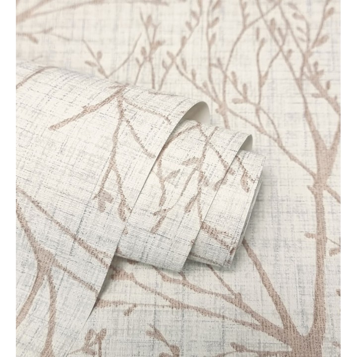 Papel pintado de ramas estilo nordico tonos claros - Oregon Arboreal 683637