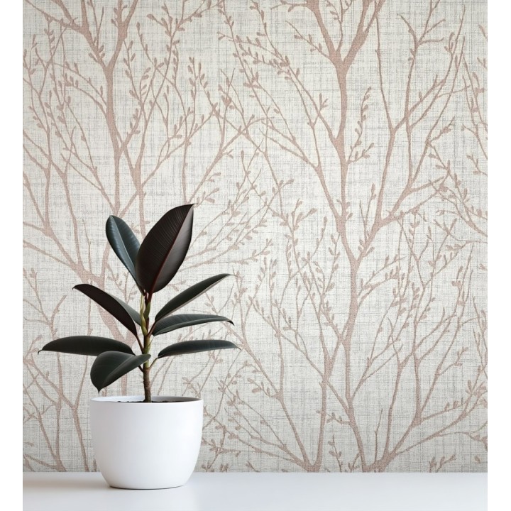 Papel pintado de ramas estilo nordico tonos claros - Oregon Arboreal 683637