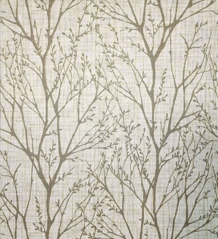 Papel pintado de ramas estilo nordico tonos beige - Oregon Arboreal 683638