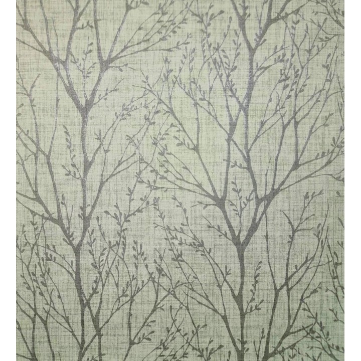 Papel pintado de ramas estilo nordico tonos verdes - Oregon Arboreal 683639