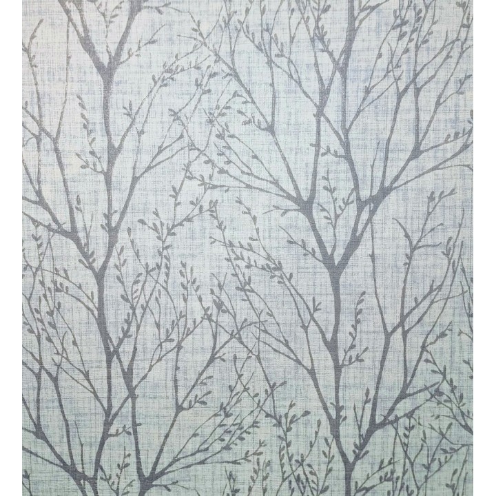 Papel pintado de ramas estilo nordico tonos azules - Oregon Arboreal 683640