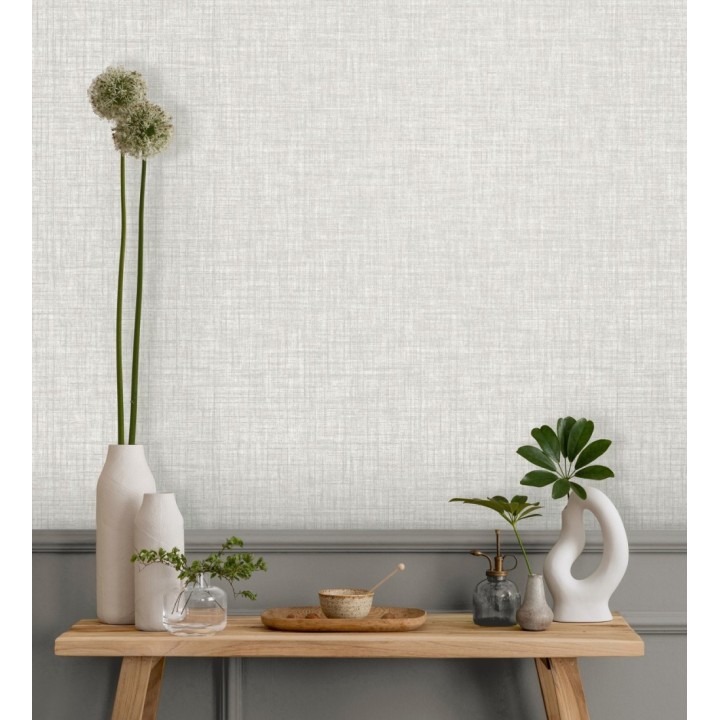 Papel pintado liso imitación tela tonos claros - Oregon Plain 683641