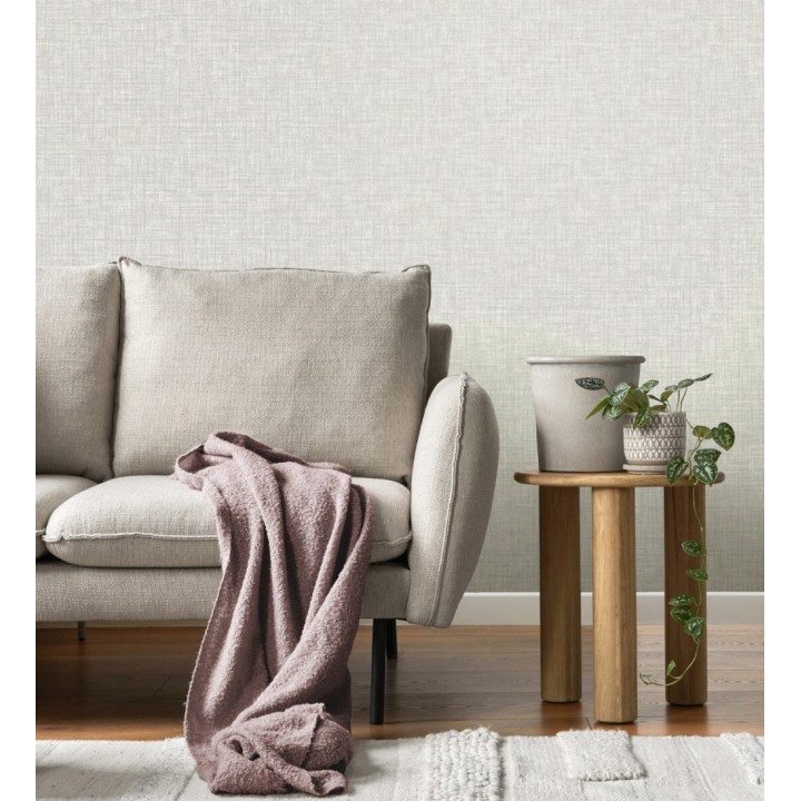 Papel pintado liso imitación tela tonos claros - Oregon Plain 683641