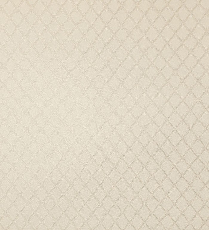 Papel pintado de rombos de capitone bordados en relieve tonos beige - Kensington Quilted 683648