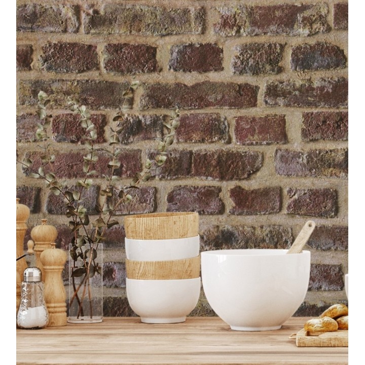 Papel pintado muro de ladrillo estilo inglés - Dawson Street 126321