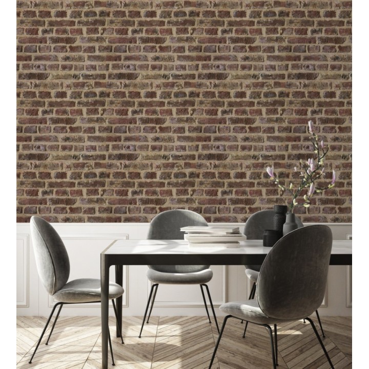 Papel pintado muro de ladrillo estilo inglés - Dawson Street 126321