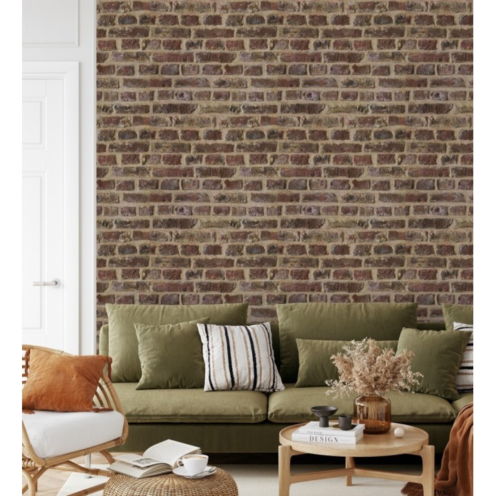 Papel pintado muro de ladrillo estilo inglés - Dawson Street 126321