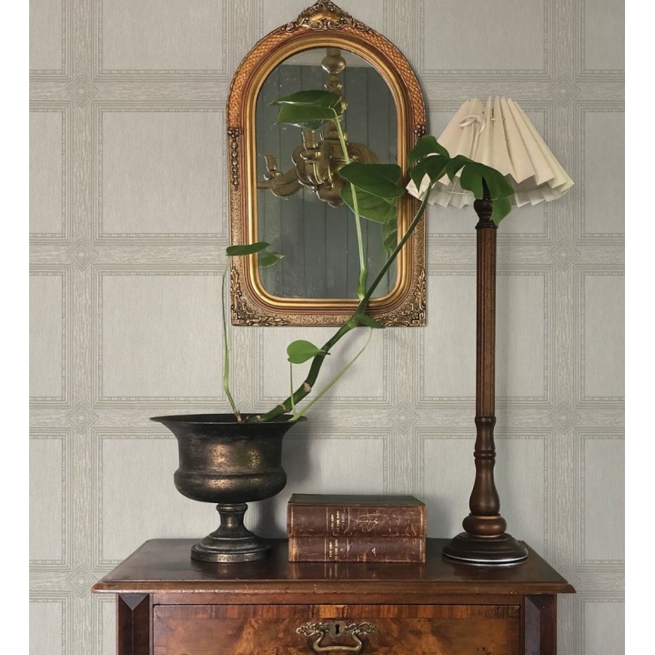 Papel pintado de cuadros de madera con textura tallada estilo inglés - Kensington Panelled 683697
