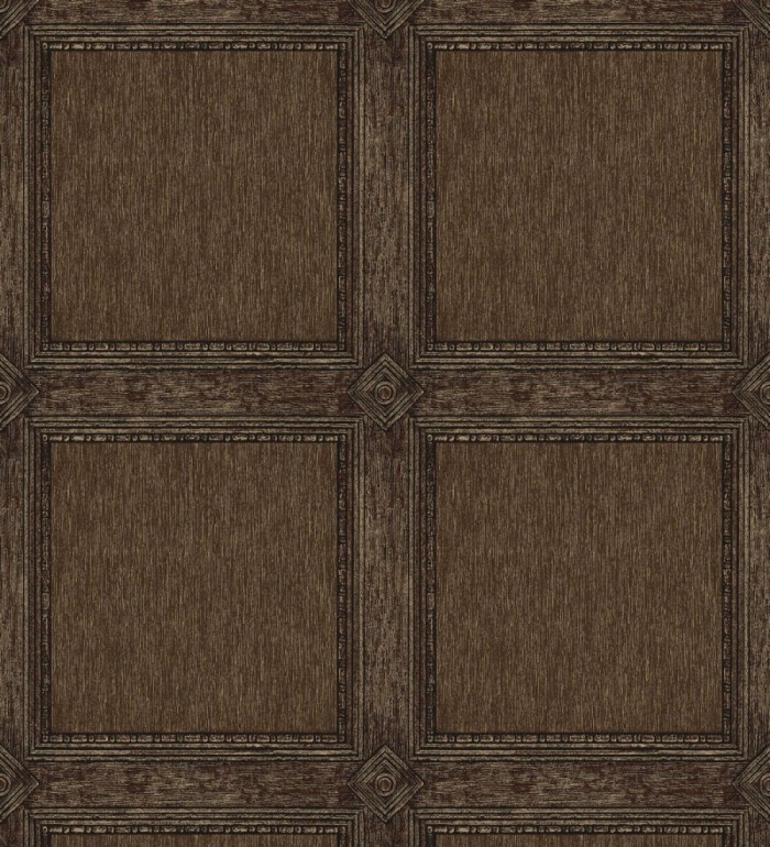 Papel pintado de cuadros de madera con textura tallada estilo inglés - Kensington Panelled 683698