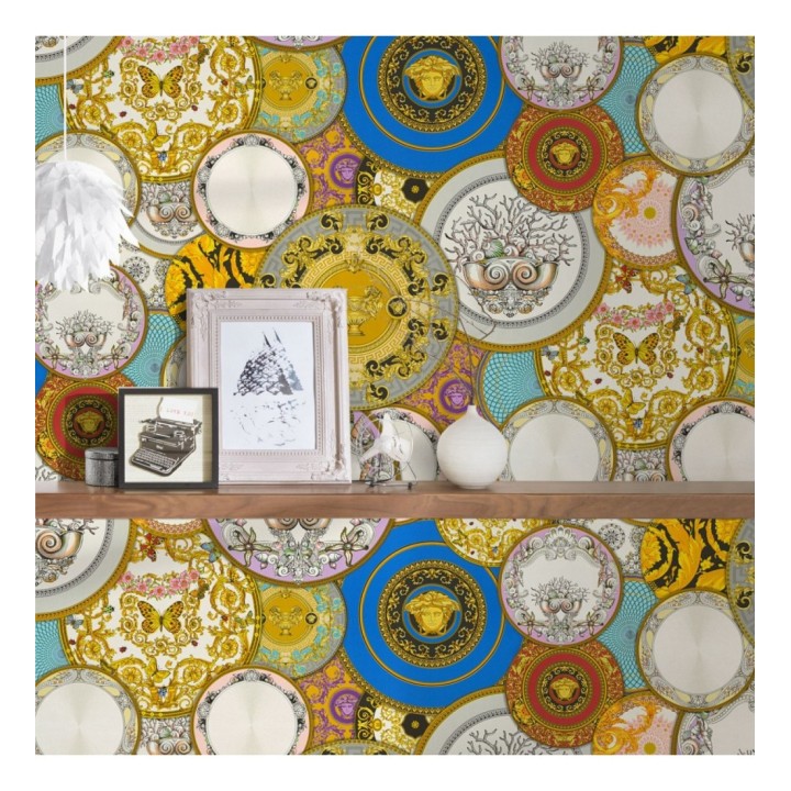 Papel pintado platos decorativos de Versace - Casa Donna 126324