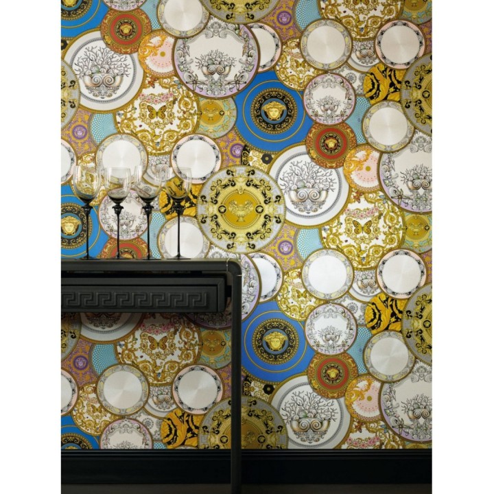 Papel pintado platos decorativos de Versace - Casa Donna 126324