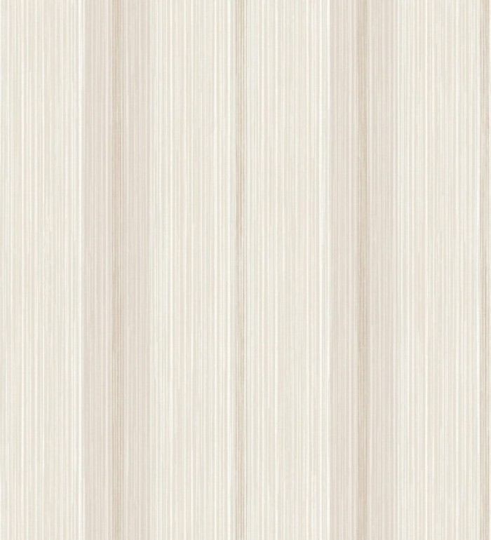 Papel pintado de rayas efecto lino natural texturado en color beige - Clarendon Lined 683701