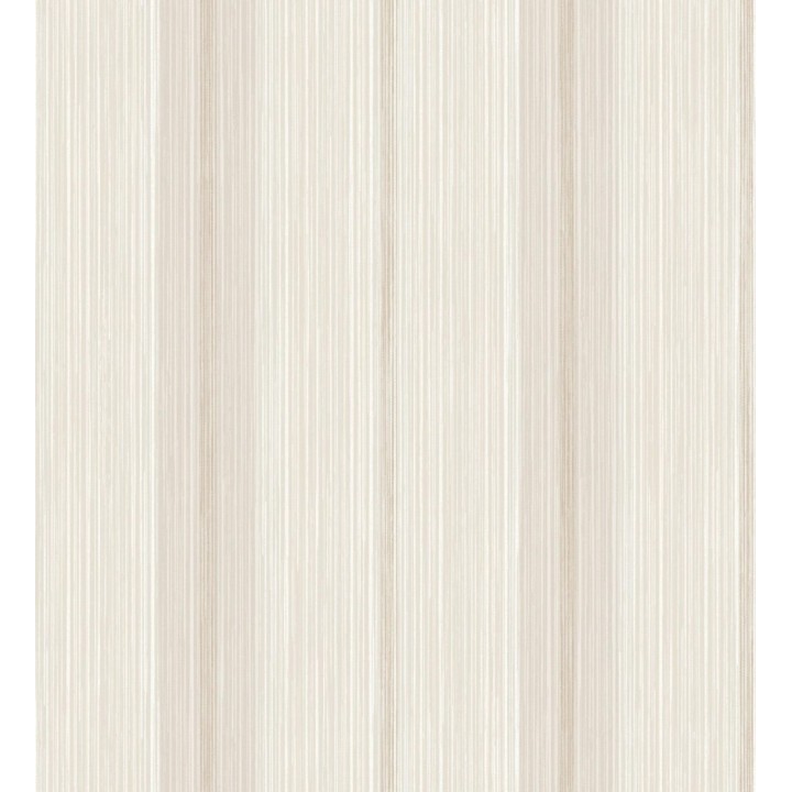 Papel pintado de rayas efecto lino natural texturado en color beige - Clarendon Lined 683701