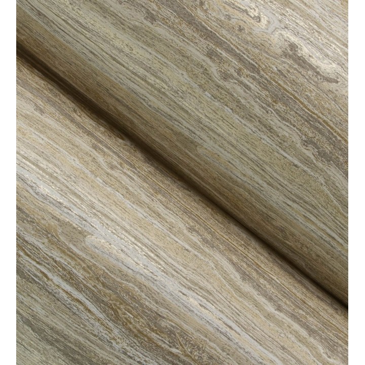 Papel pintado mármol travertino con vetas tonos ocre - Carrara Travertine 683704