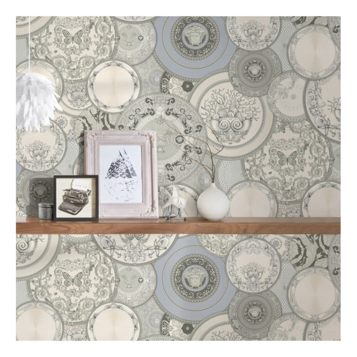 Papel pintado platos decorativos de Versace - Casa Donna 126325