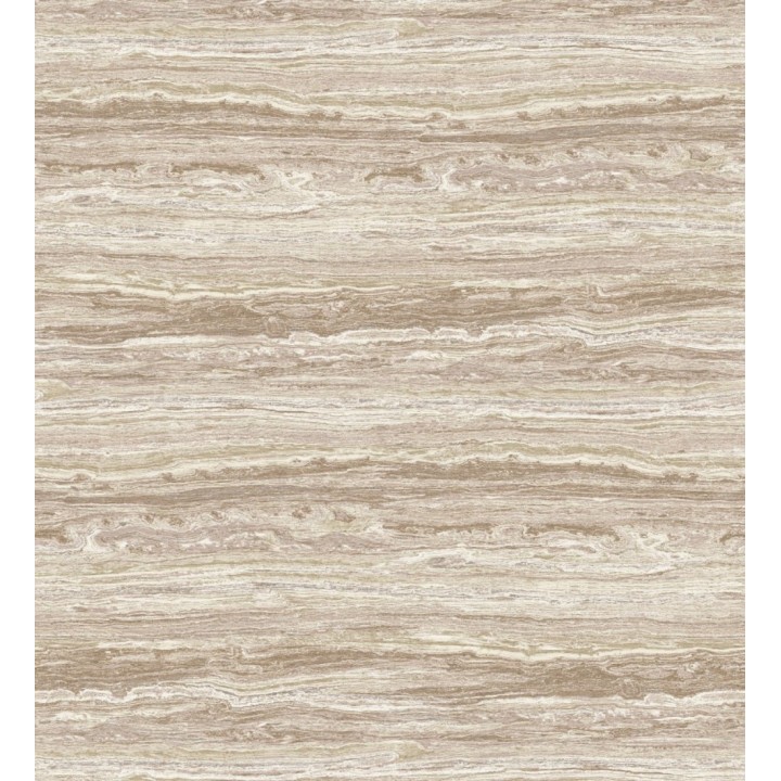 Papel pintado mármol travertino con vetas tonos beige cálido - Carrara Travertine 683707