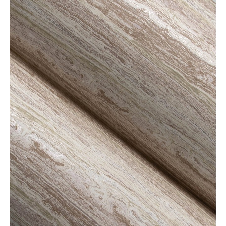 Papel pintado mármol travertino con vetas tonos beige cálido - Carrara Travertine 683707