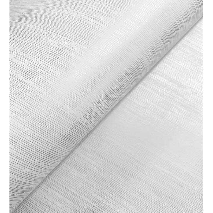 Papel pintado de seda vertical textura lisa color blanco - Bath Subtle 683725