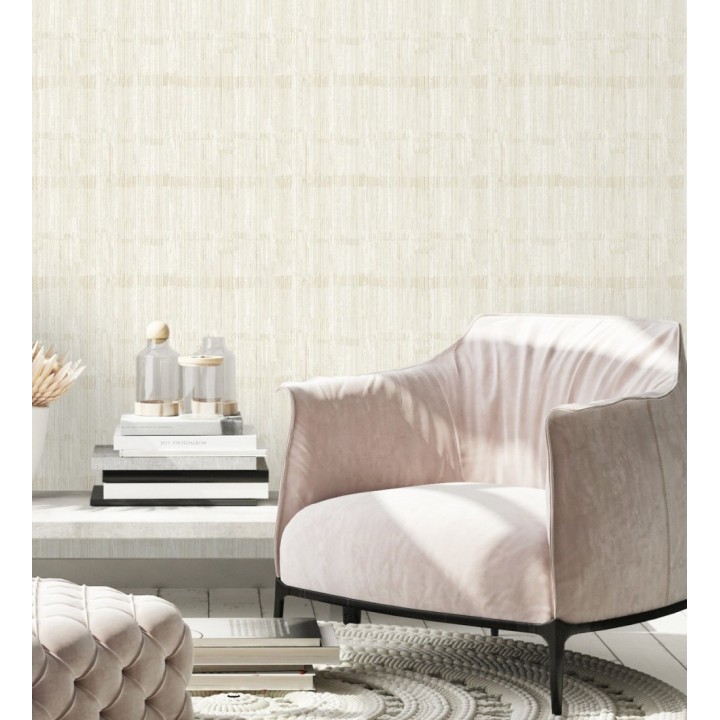 Papel pintado de seda vertical textura lisa tonos dorados - Bath Subtle 683727