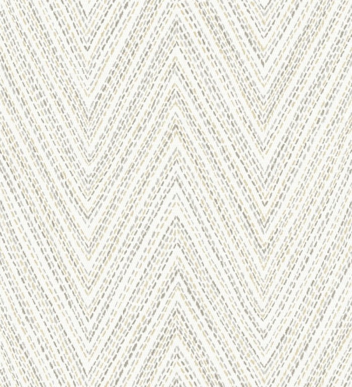 Papel pintado de espigas color arena y gris efecto textil bordado - Pembroke Woven 683729