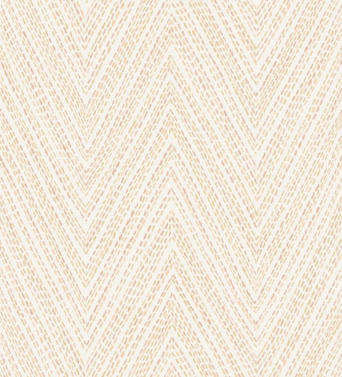 Papel pintado de espigas naranjas y verde efecto textil bordado - Pembroke Woven 683731