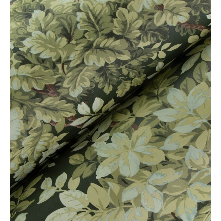 Papel pintado bosque frondoso tonos verde oliva - Cotswold Foliage 683776