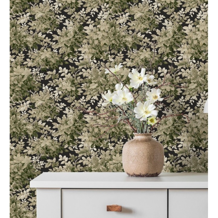 Papel pintado bosque frondoso tonos sepia - Cotswold Foliage 683777