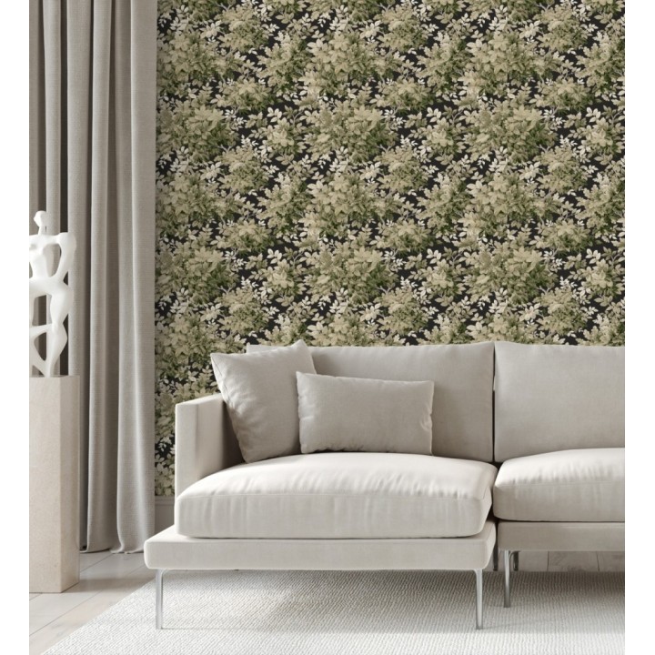 Papel pintado bosque frondoso tonos sepia - Cotswold Foliage 683777