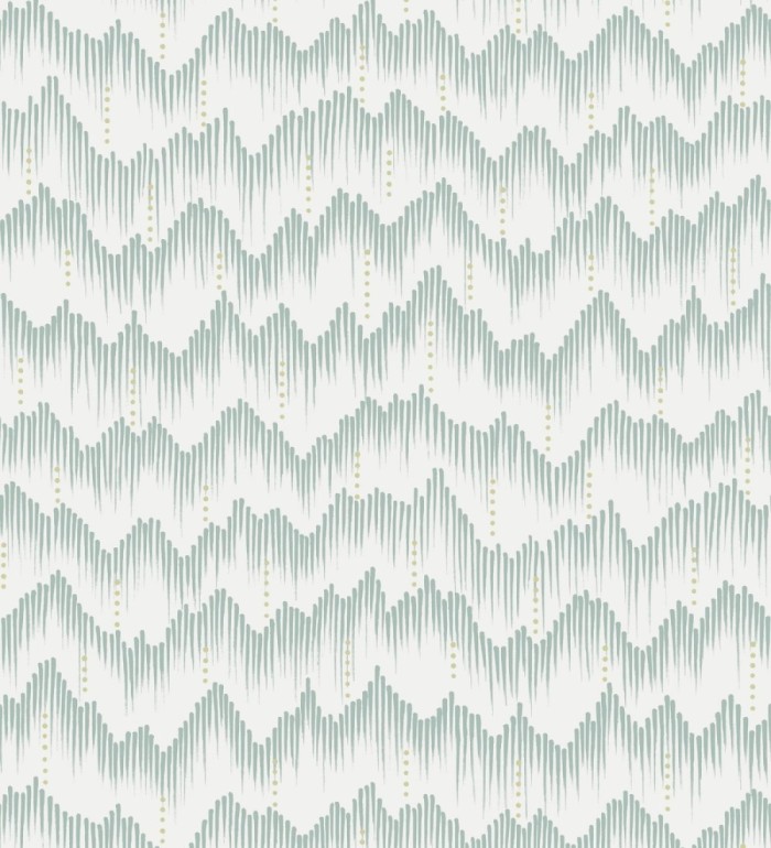 Papel pintado frecuencia de ondas naturales color verde - Misty Waves 683790