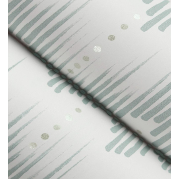 Papel pintado frecuencia de ondas naturales color verde - Misty Waves 683790