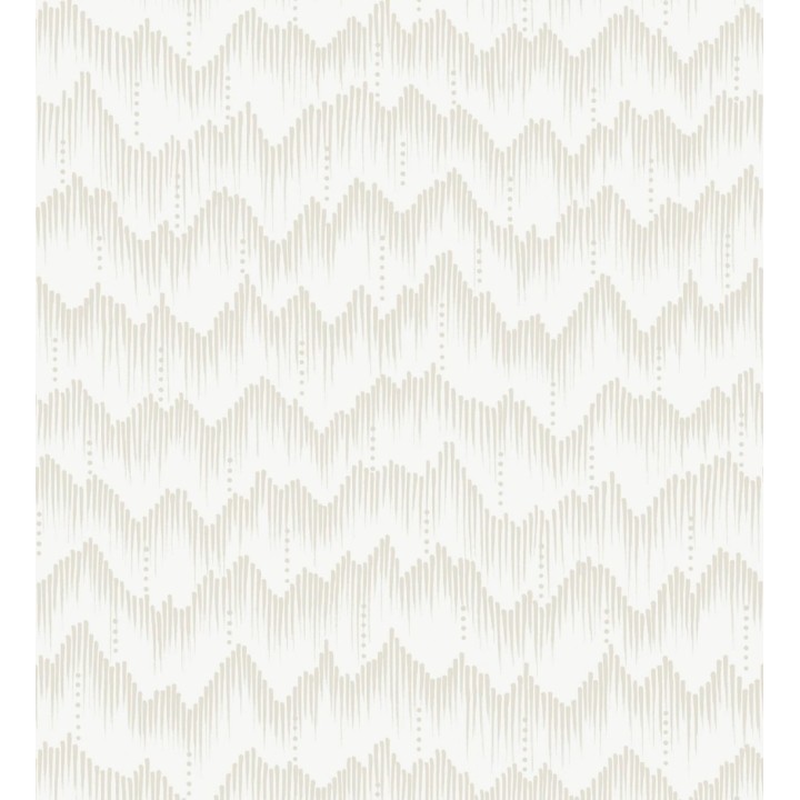Papel pintado frecuencia de ondas naturales color beige nacarado - Misty Waves 683792