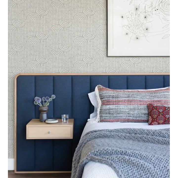 Papel pintado arcos geométricos tonos neutros - Juma Arch 683801