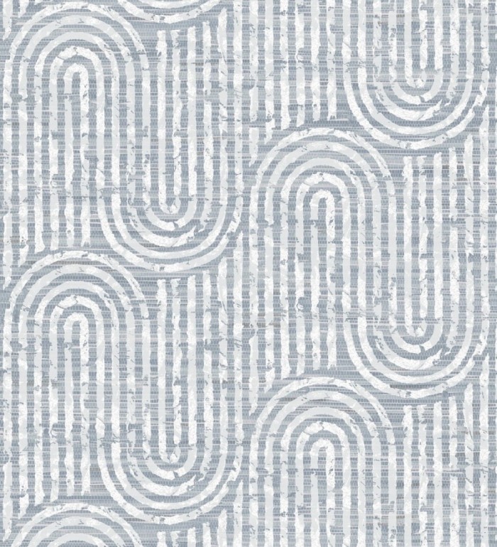 Papel pintado arcos geométricos azul - Juma Arch 683802