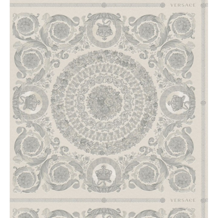 Papel pintado rosetones clásicos - Giovanni 126360