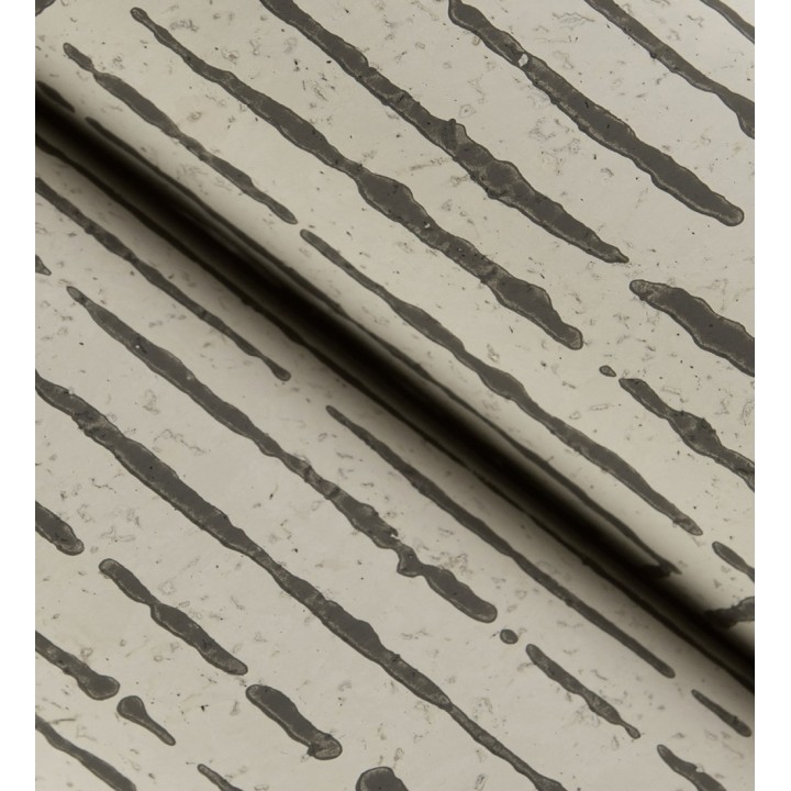 Papel pintado meandro arquitectónico con textura de grabado artesanal - Mondrian Lines 683838